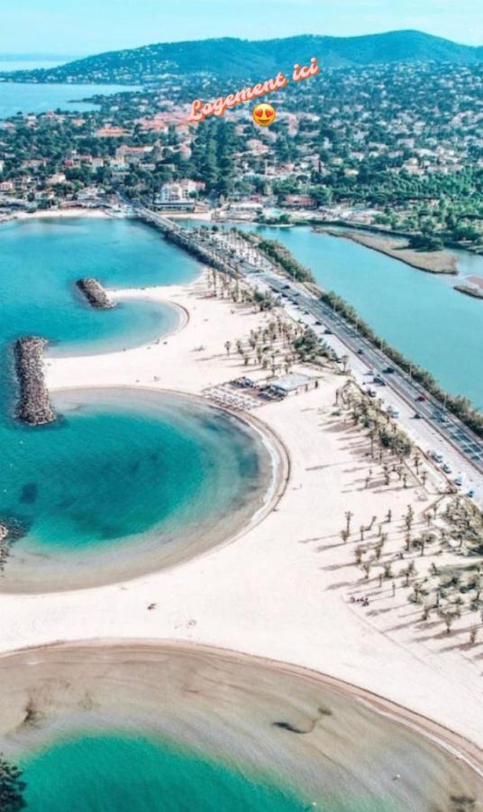 F2/4 Pers Plage-Commerces A Pieds-Parking Prive Saint Aygulf Extérieur photo
